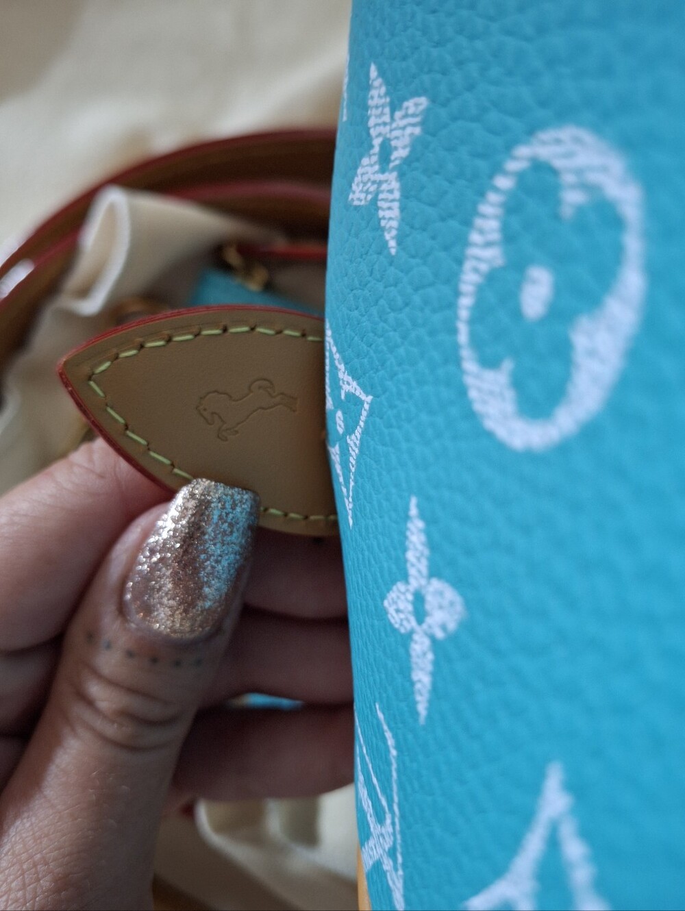 Turquoise Monogram Speedy 25 Luxury Handbag - Picture 7 of 15